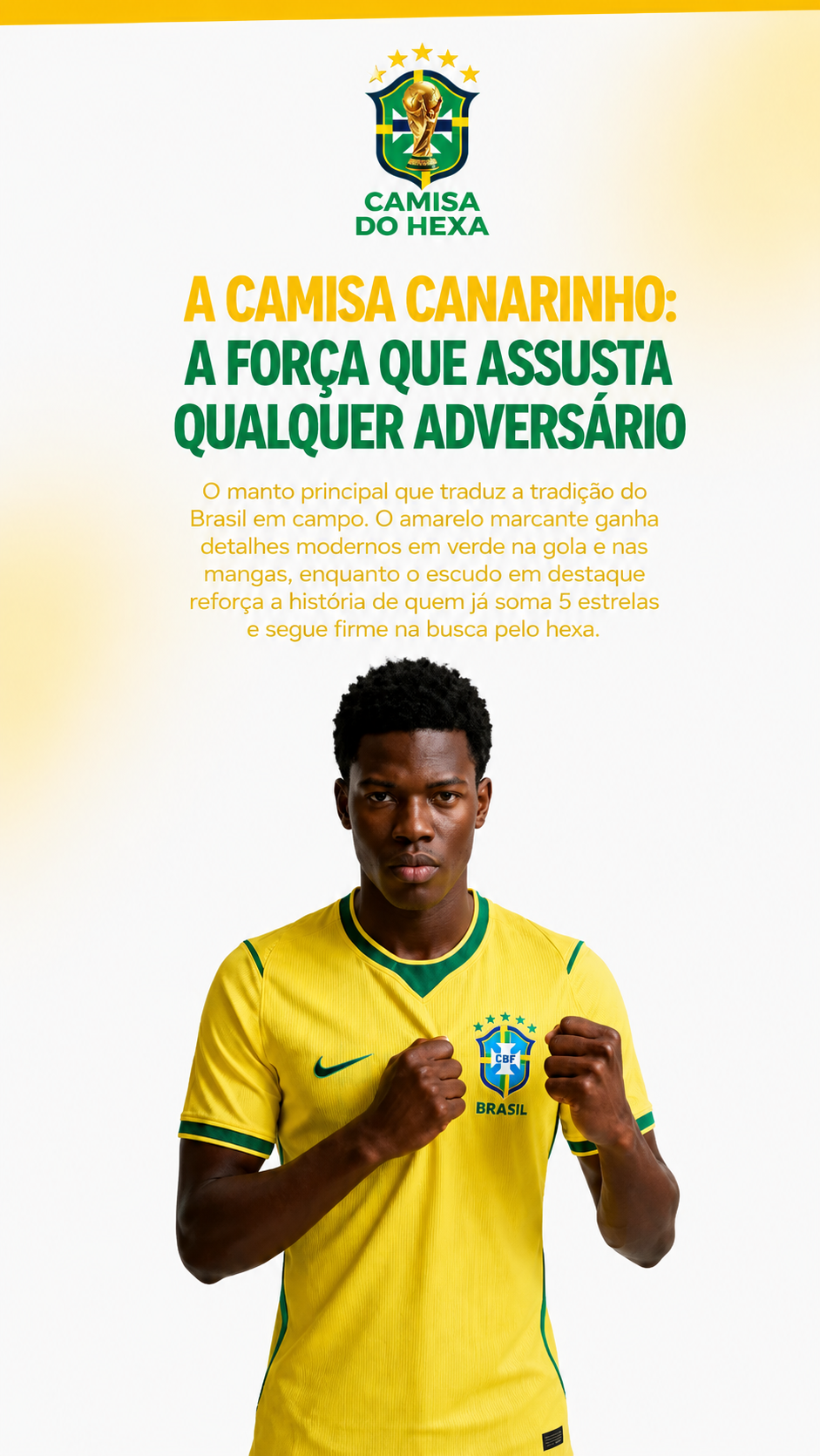 Camisa Brasil Premium 2026 Canarinho